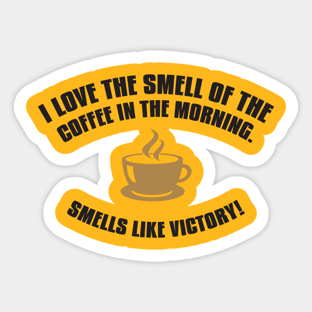 Coffee victory Sticker by nektarinchen